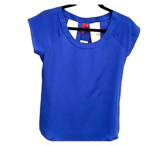 548 Cobalt Blue shirt with Cutout Back. Never Worn